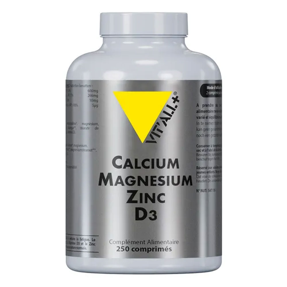 Vit'All+ Calcium Magnesium Zinc D3 250 comprimidos