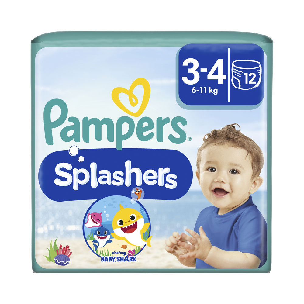Pampers Splashers bañadores desechables 3-4 (6-11kg) 12 unidades
