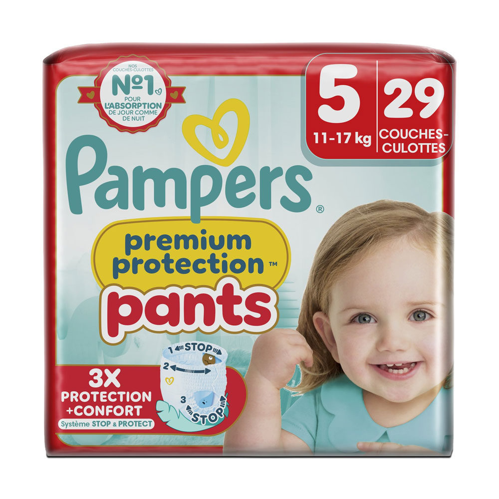 Pampers Premium Pantalones pañal Talla 5 (11-17 kg) 29 unidades
