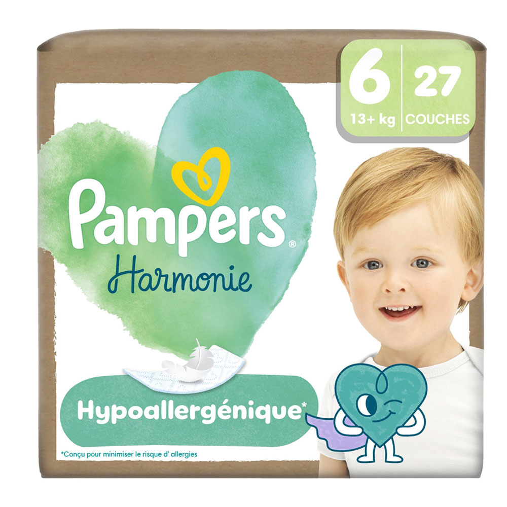 Pampers Harmonie Pañales Talla 6 (13 kg +) 27 unidades