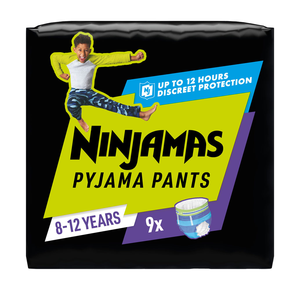 Pampers Ninjamas Pantalones de pijama absorbentes 8-12 años (27-43 kg) 9 unidades