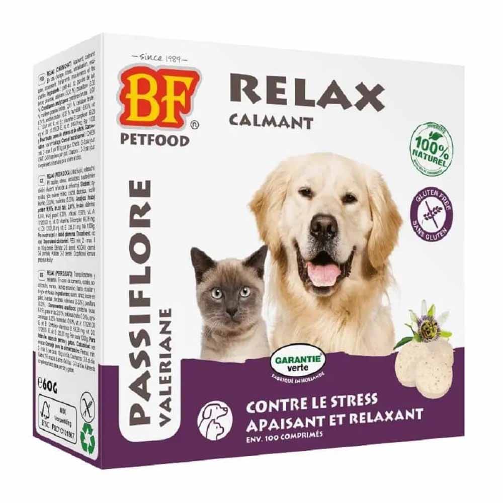 Biofood BF Petfood Relax calmante contra el estrés para perros y gatos 100 comprimidos
