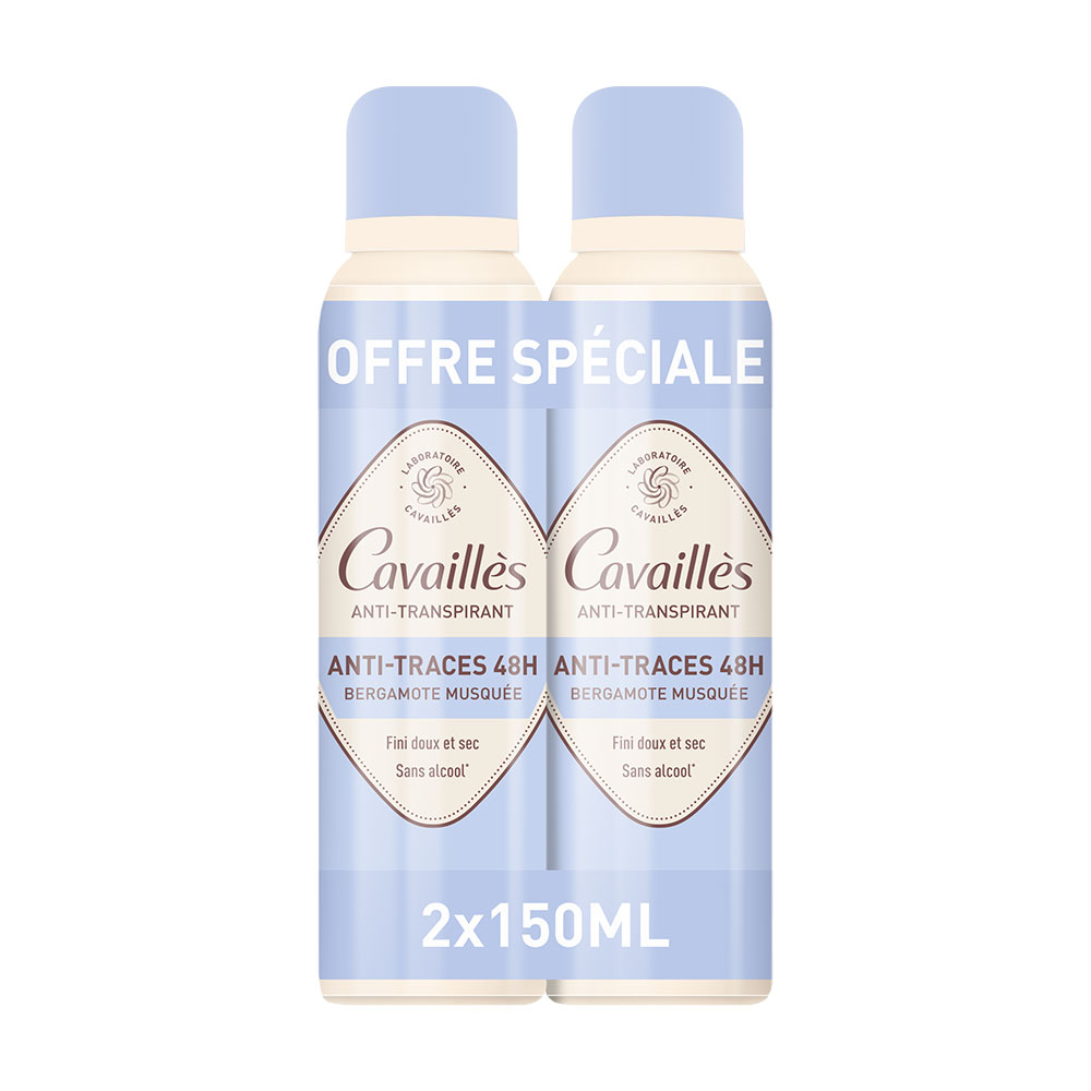Cavaillès Absorb + Desodorante Absorb+ 48h Antitranspirante 2x150ml