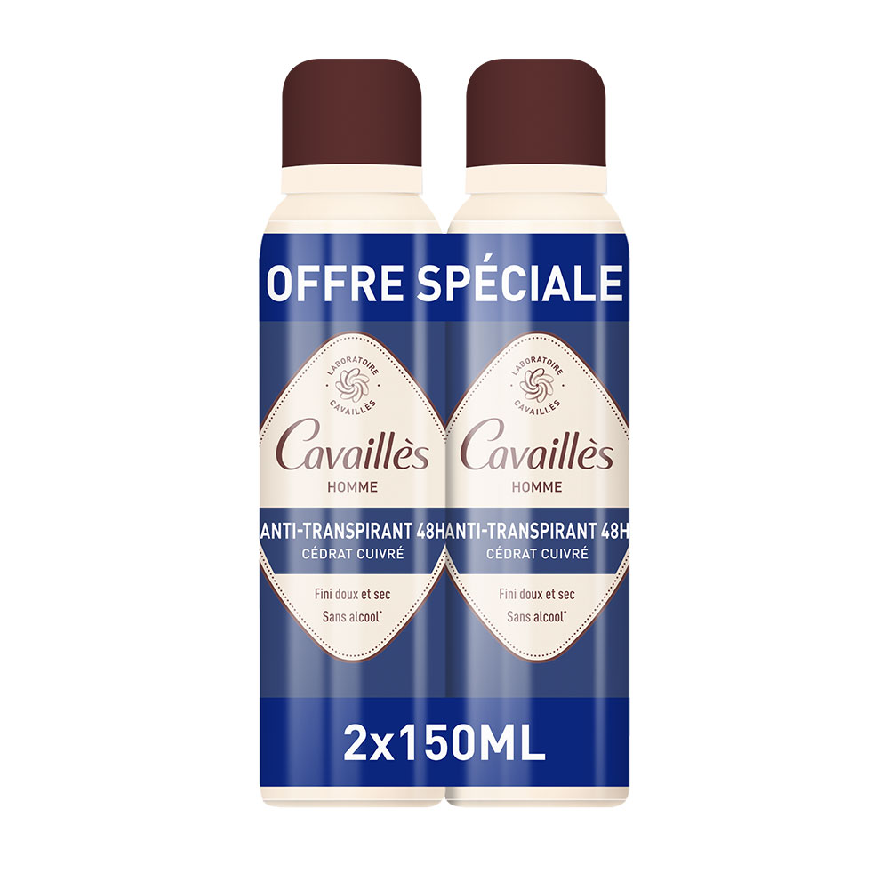 Cavaillès Absorb + Desodorante spray 2x150ml