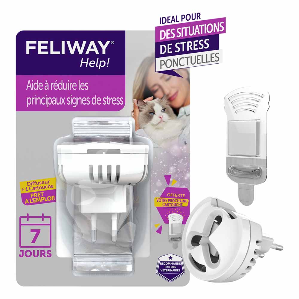Feliway Help Diffuseur y recarga de feromonas relajantes para gatos 1 difusor