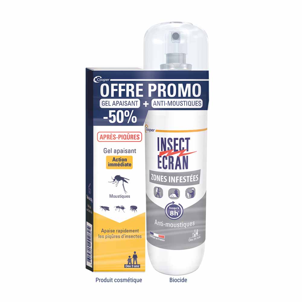 Insect Ecran Zonas infestadas 100 ml + gel post-picaduras 30 g