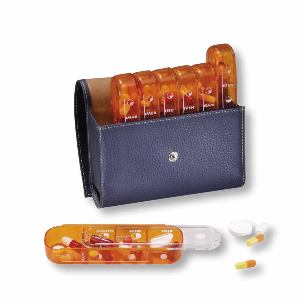 Pilbox Pilulier Maxi color avisón o marino