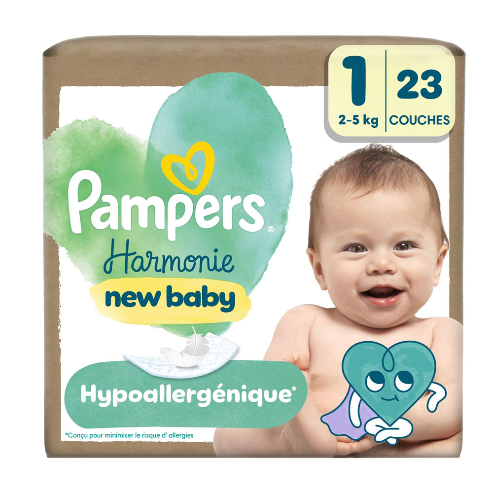 Pampers Harmonie Capas Talla 1 2 a 5Kg x23