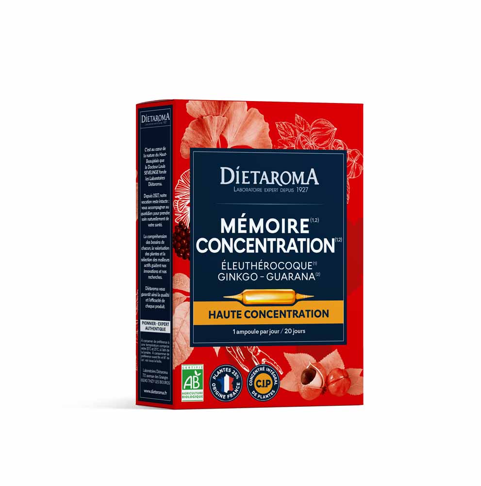 Dietaroma C.I.P memoria concentración 20 ampollas