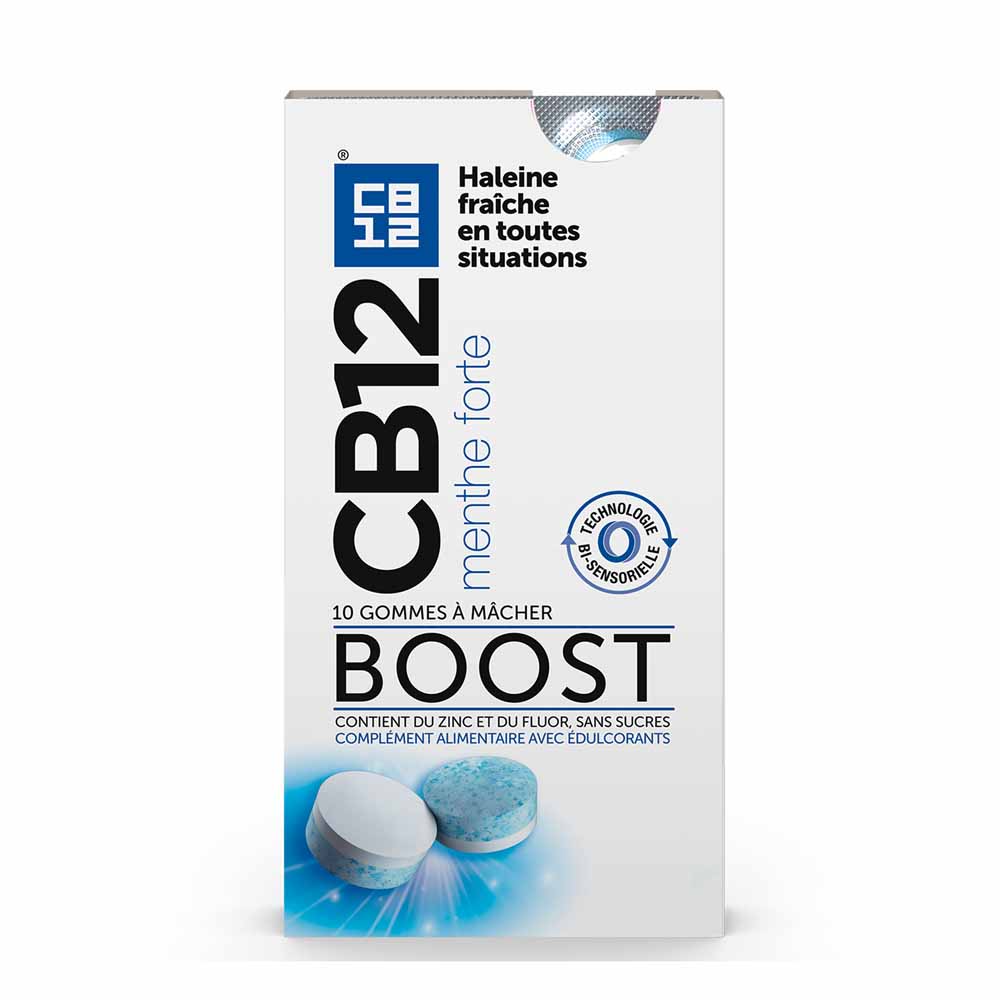 Cb12 Boost menta fuerte frescor instantáneo 10 gominolas