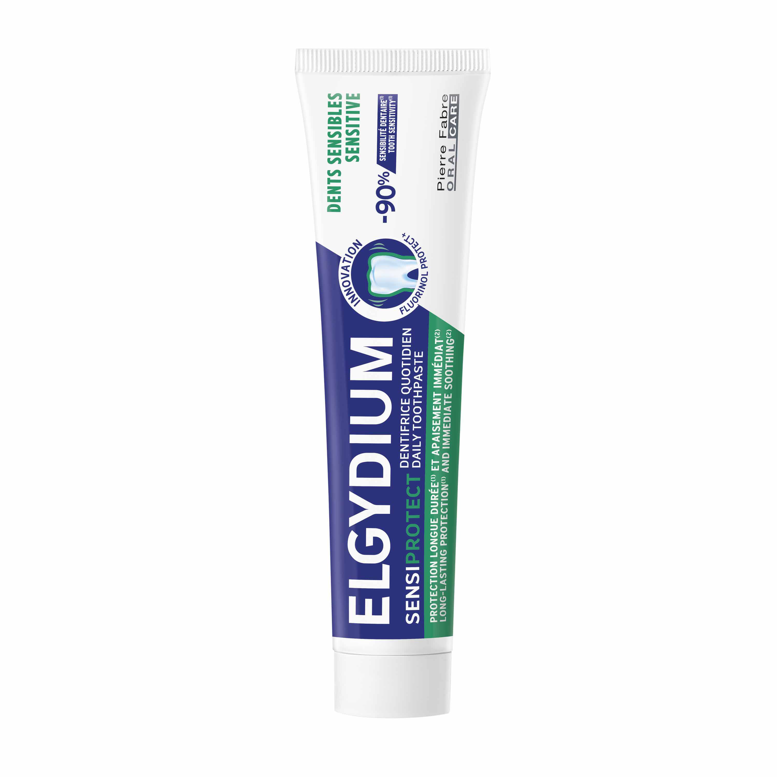 Elgydium Pasta dentífrica dientes complejo exclusivo Fluorinol® Protect+ 75 ml