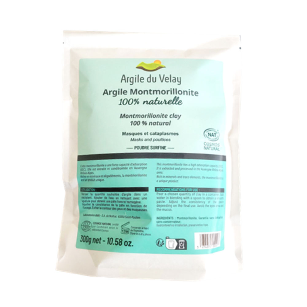 Argile du Velay Montmorillonita en polvo 300 g
