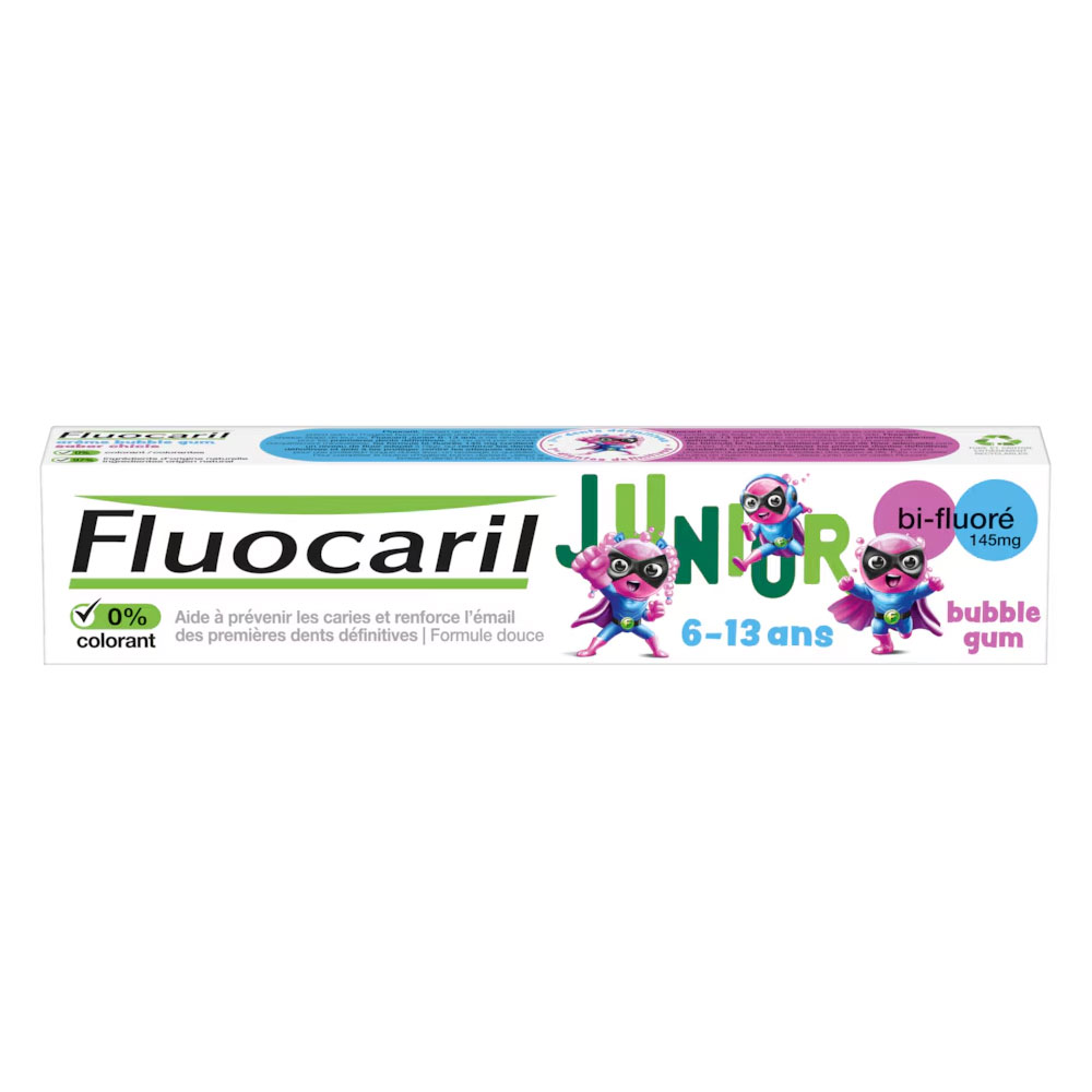 Fluocaril Junior Dentífrico 6-12 Años Gel Burbuja 2x75ml