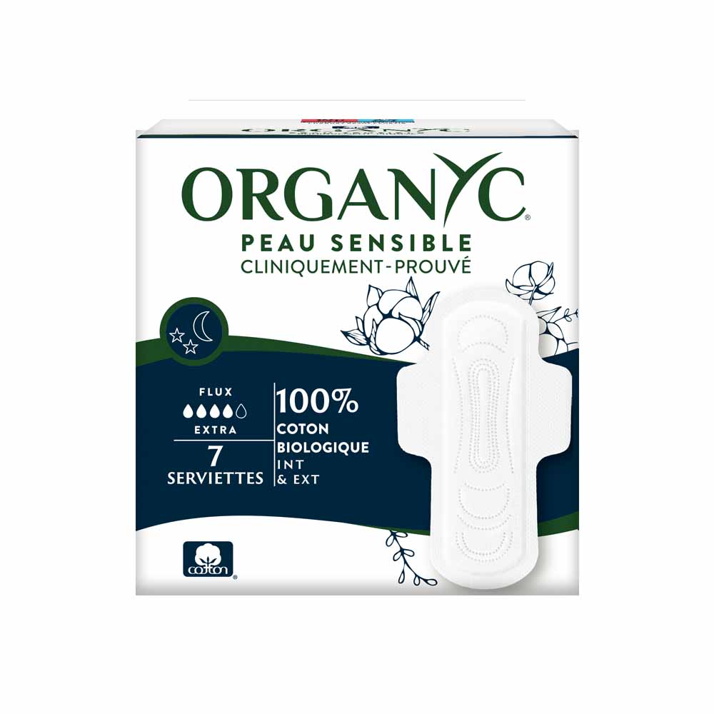 Organyc Toallas Flux Extra Night En algodón ecológico x7