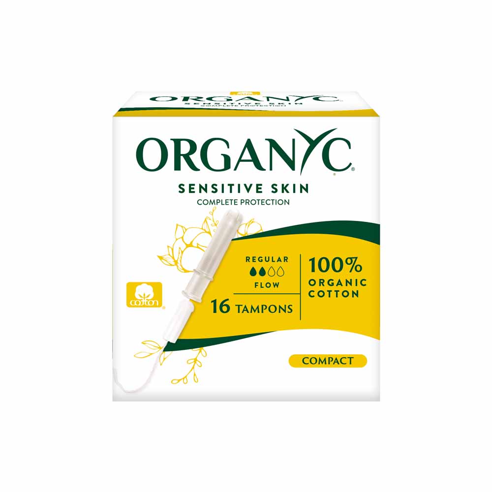 Organyc Aplicador de algodón 100% ecológico Normal x16