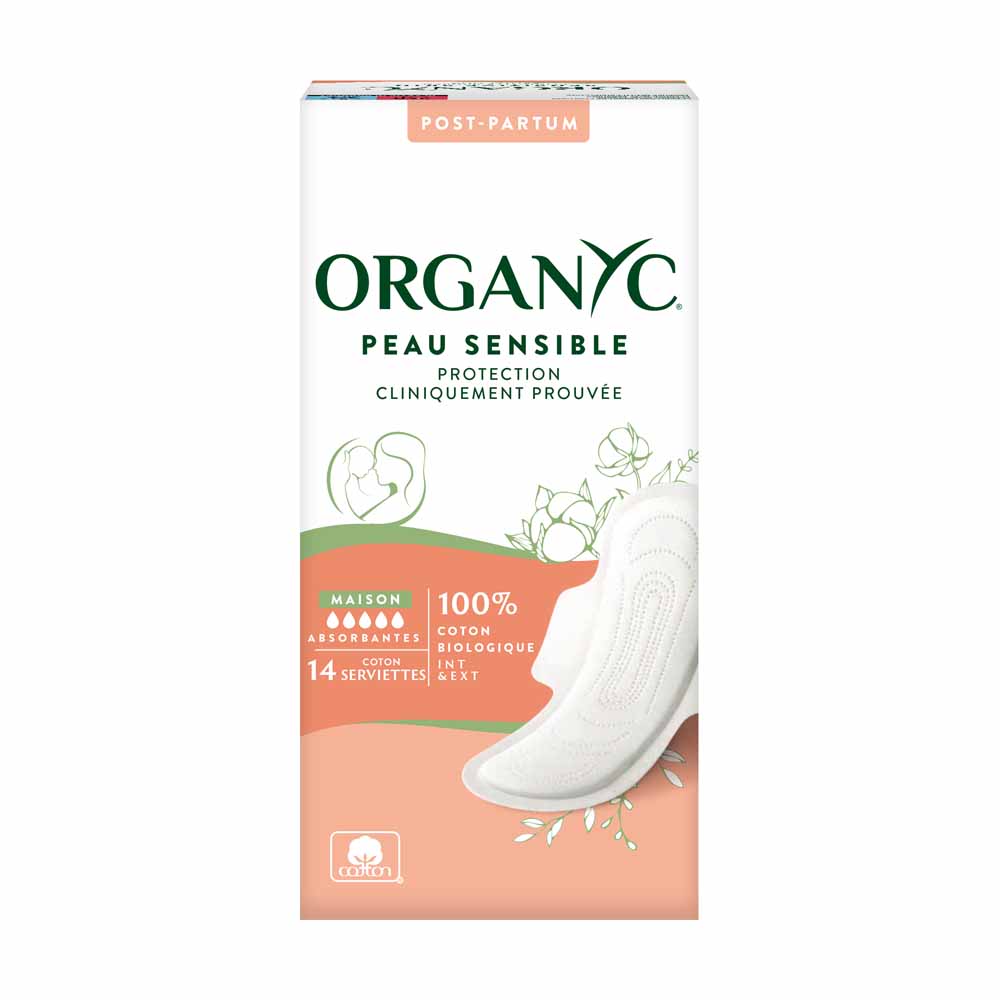 Organyc Proteccion Maxi Suavidad Posparto X10 X14