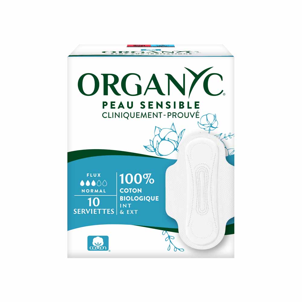 Organyc Toallas 100% algodón orgánico Normal x10