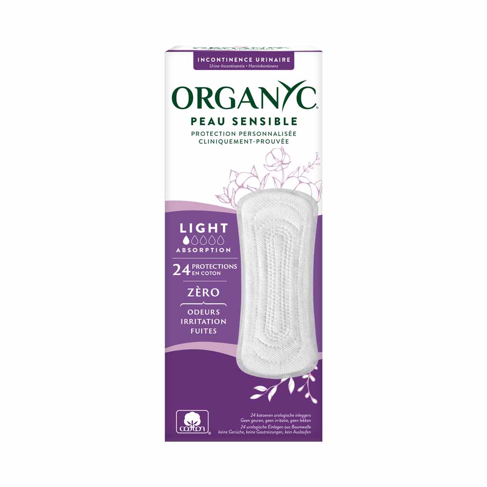 Organyc Slip para incontinencia urinaria Incontinencia leve x24
