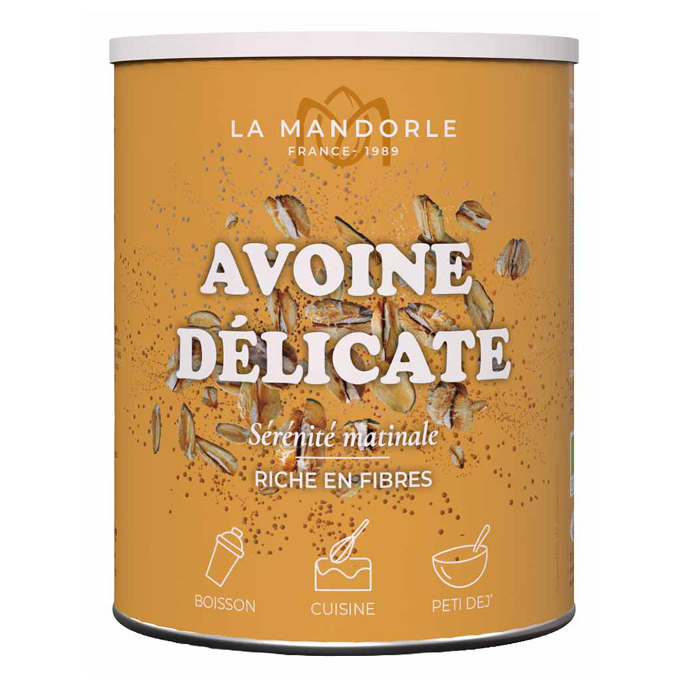 La Mandorle Avena delicada en polvo con fibras 400 g