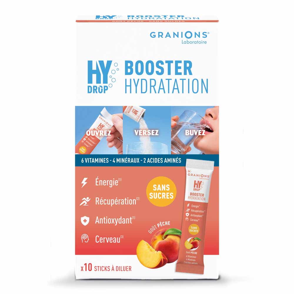 Granions Hydrop Sticks booster hidratación electrolitos 10 unidades