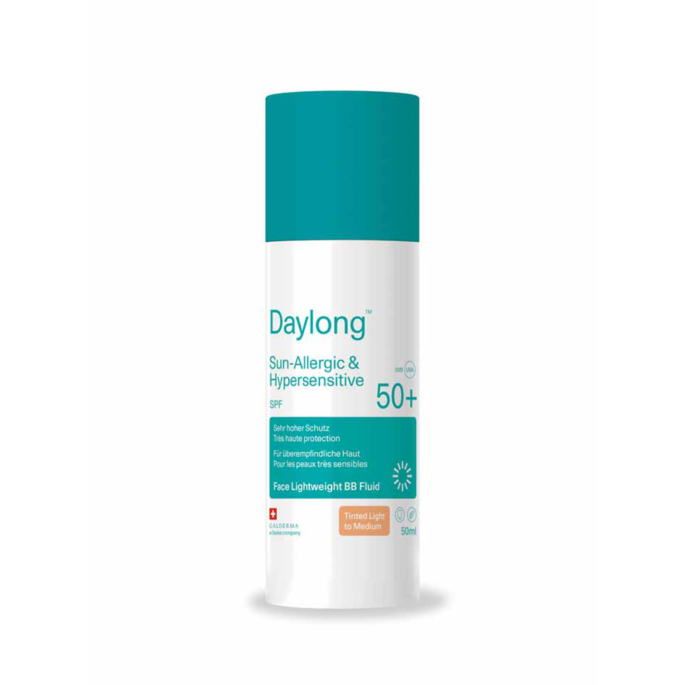 Galderma Daylong Fluido tintado rostro claro a medio SPF50+ 50 ml