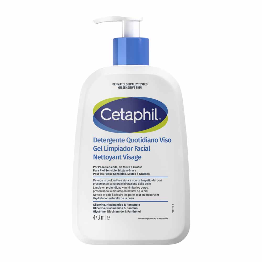 Cetaphil Limpieza facial diaria piel mixta a grasa 473 ml