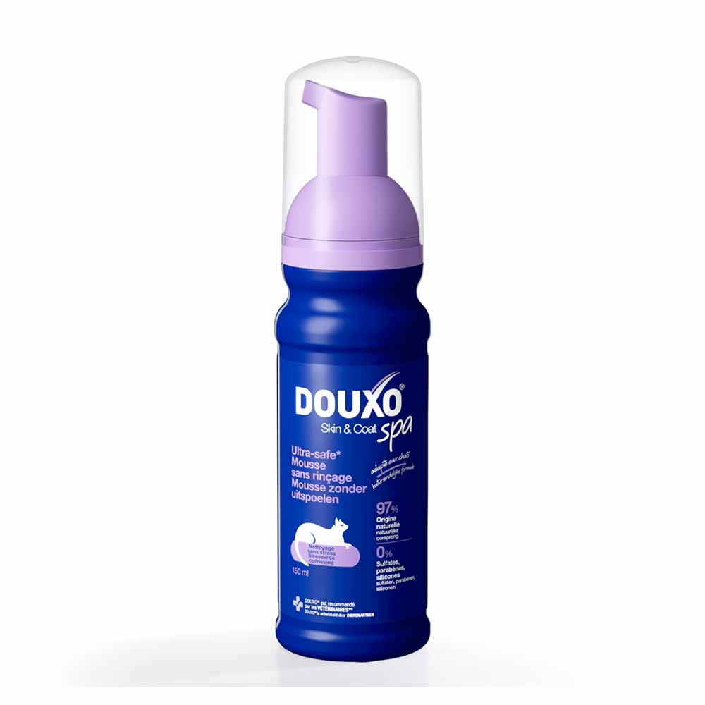 Douxo Espuma SPA sin aclarado limpieza sin estrés para gato 150 ml