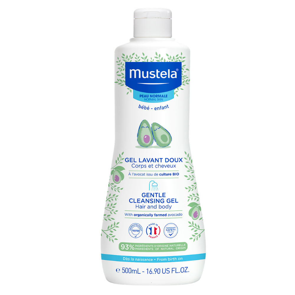 Mustela Gel De Baño Suave Cuerpo y Cabello Peaux Normales 500ml