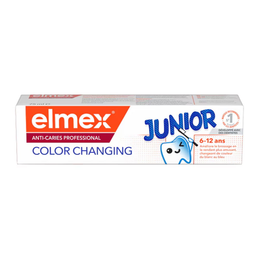 Elmex Pasta de dientes Color Changing anticaries 6-12 años 75 ml