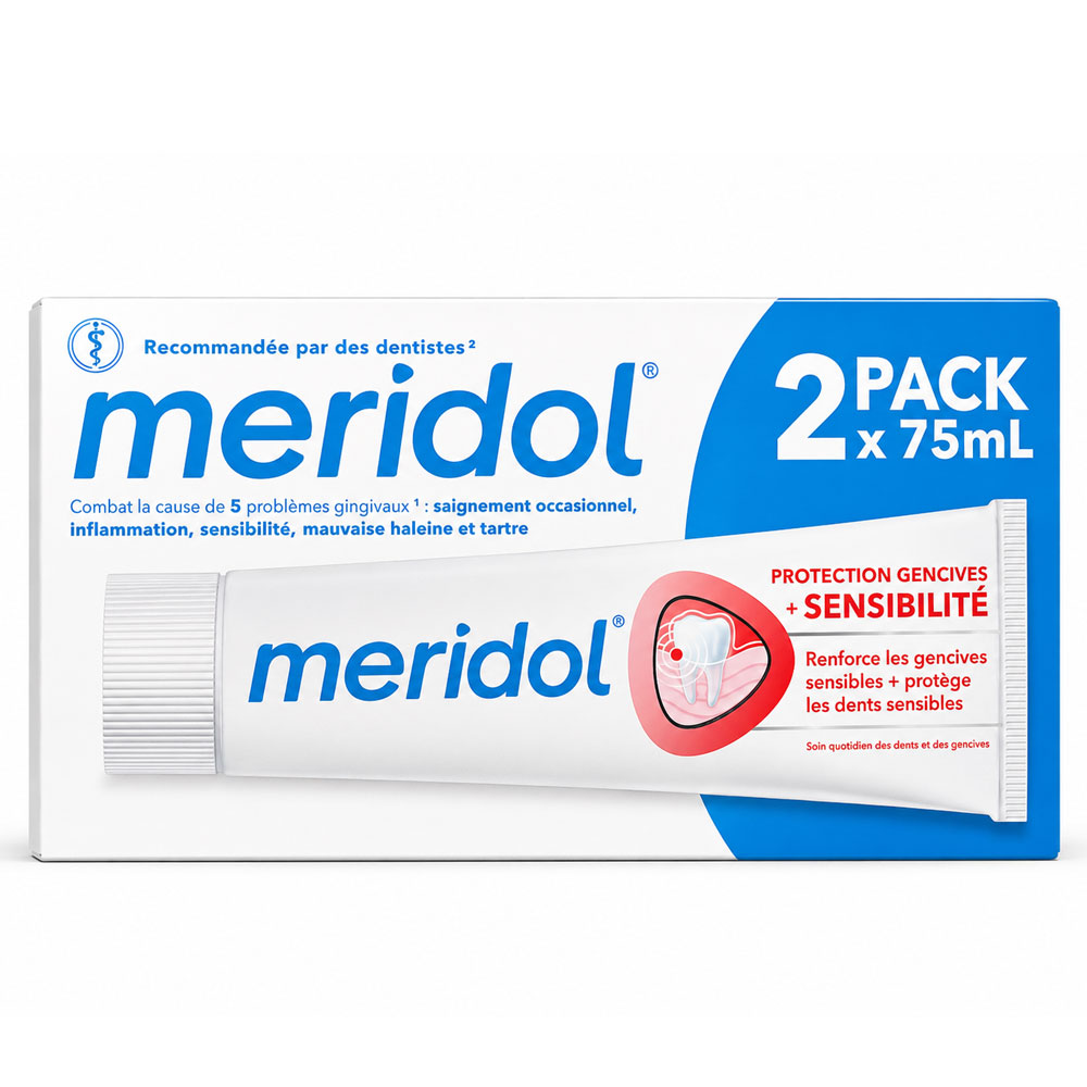 Meridol Pasta dentífrica cuidado completo sensibilidad 2 x 75 ml
