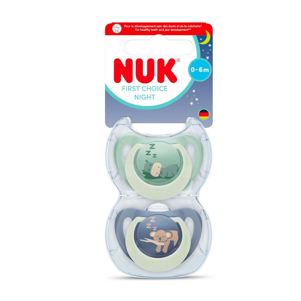 Nuk First Choice Chupetes fisiológicos de 0 a 6 meses 2 x unidades