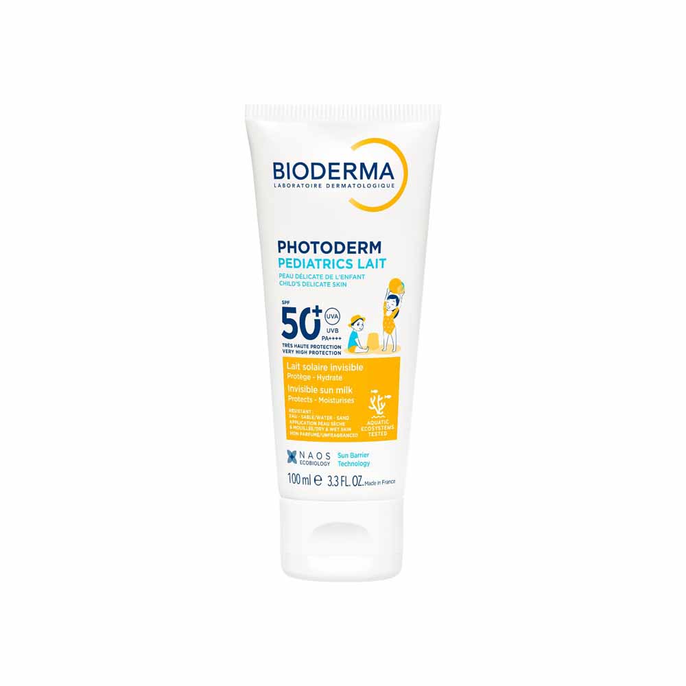 Bioderma Photoderm Leche solar SPF50+ Niños Pediatrics a partir de 12 meses piel tendencia atópica 100 ml