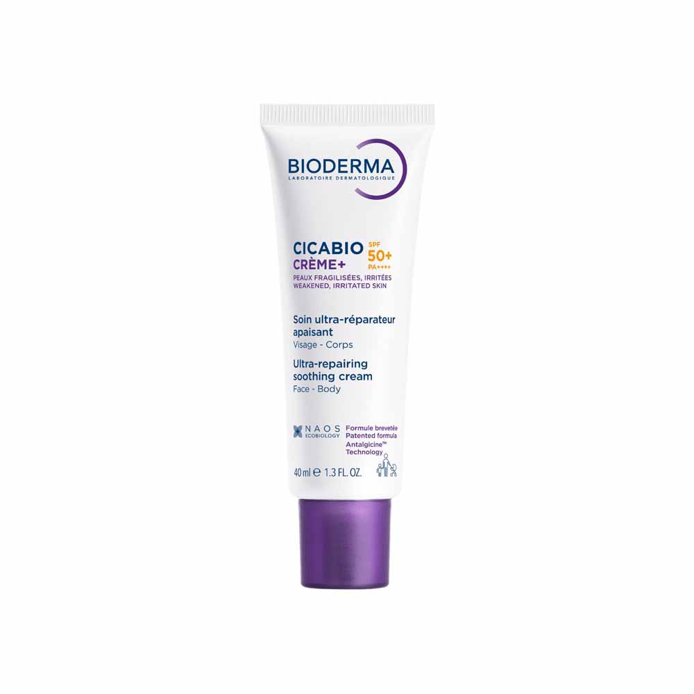 Bioderma Cicabio Tratamiento Reparador Calmante Spf50+ Piel debilitada expuesta al sol 40ml