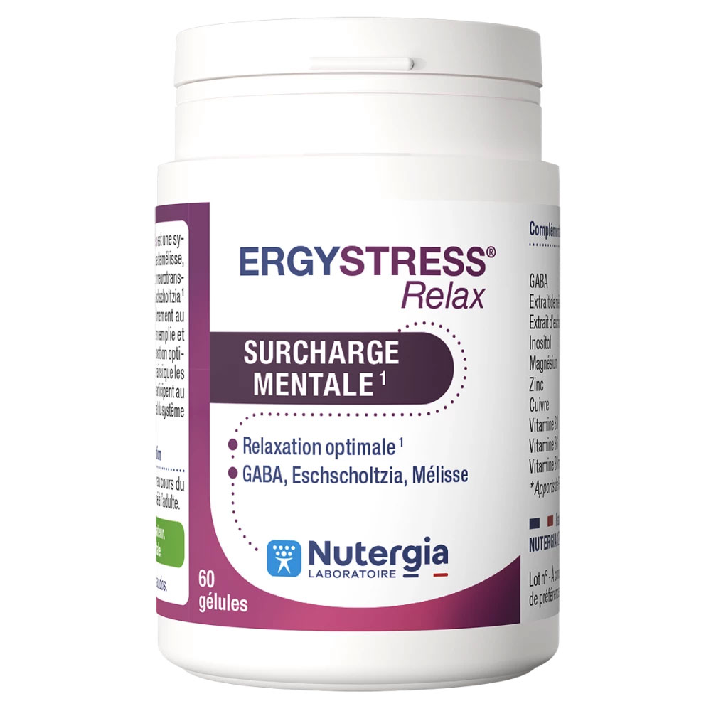 Nutergia Ergystress sobrecarga mental 60 cápsulas