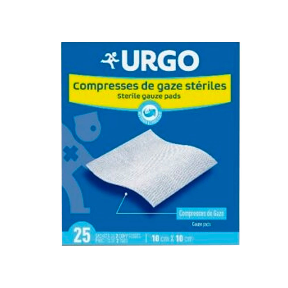 Urgo Compresas de gasa estériles 10cmx10cm 2 x 25 unidades