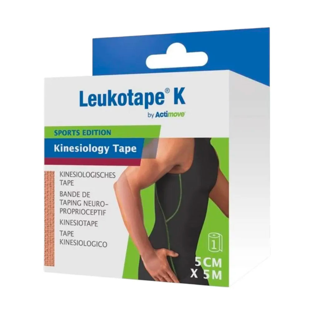 Actimove Leukotape® Banda adhesiva elástica 5mx5cm color carne 1 unidad