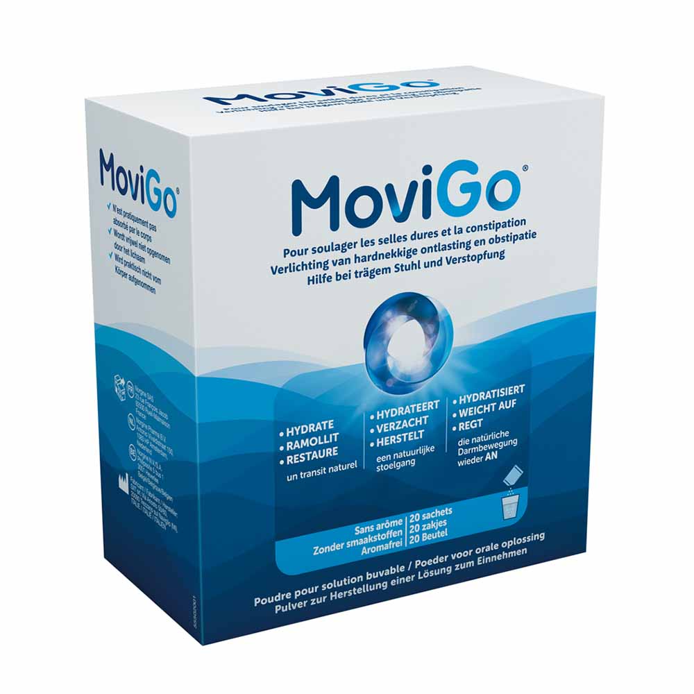 MoviGo Polvo para solución oral para aliviar el estreñimiento 20 sobres