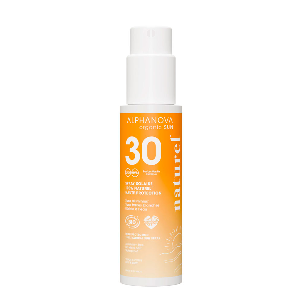 Alphanova Organic Sun Crema solar SPF30 bio parfume monoi 125 g