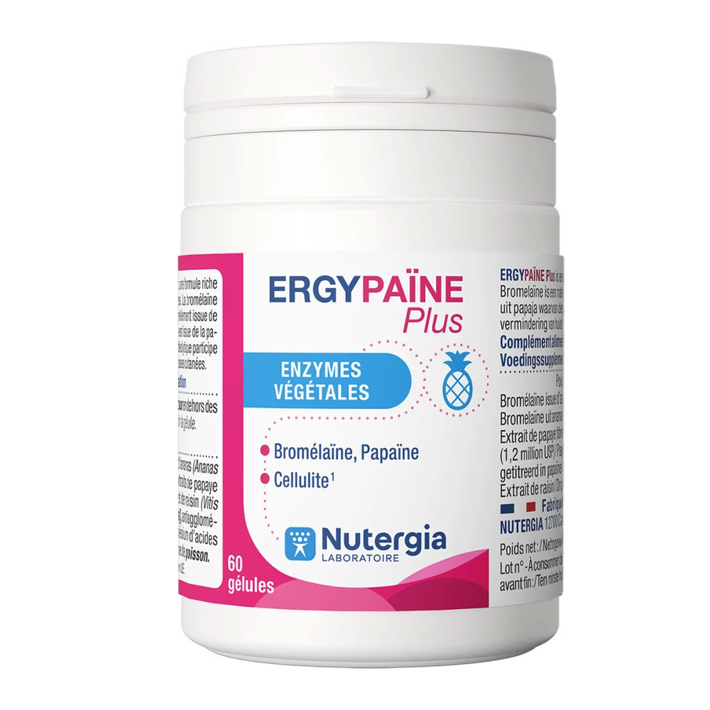 Nutergia Ergypaine enzimas vegetales 60 cápsulas
