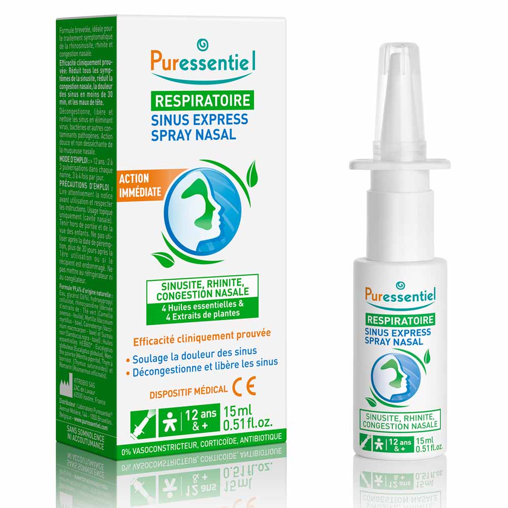 Puressentiel Respiración Spray nasal sinus express 15 ml
