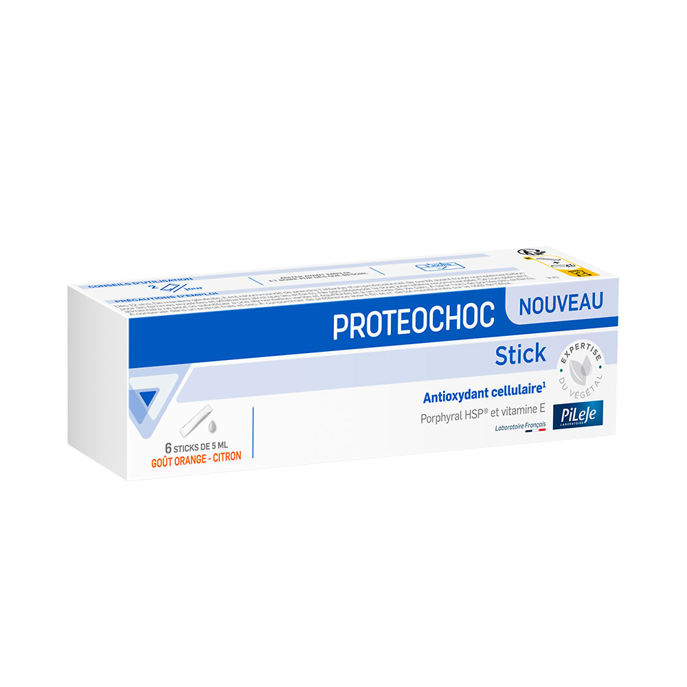 Pileje Proteochoc Antioxidante celular sabor naranja-limón 6 x 5 ml