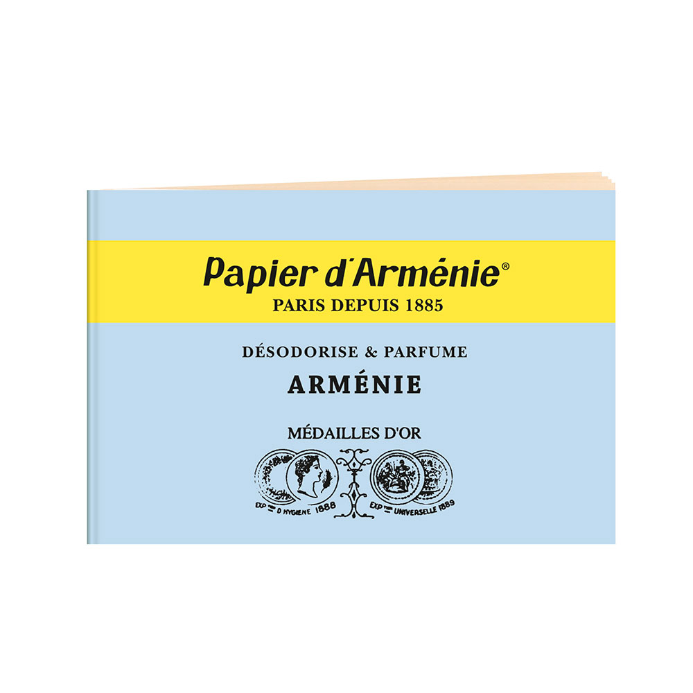 Papier D'Armenie Cuaderno de papel para quemar desodoriza y perfuma 12 Hojas