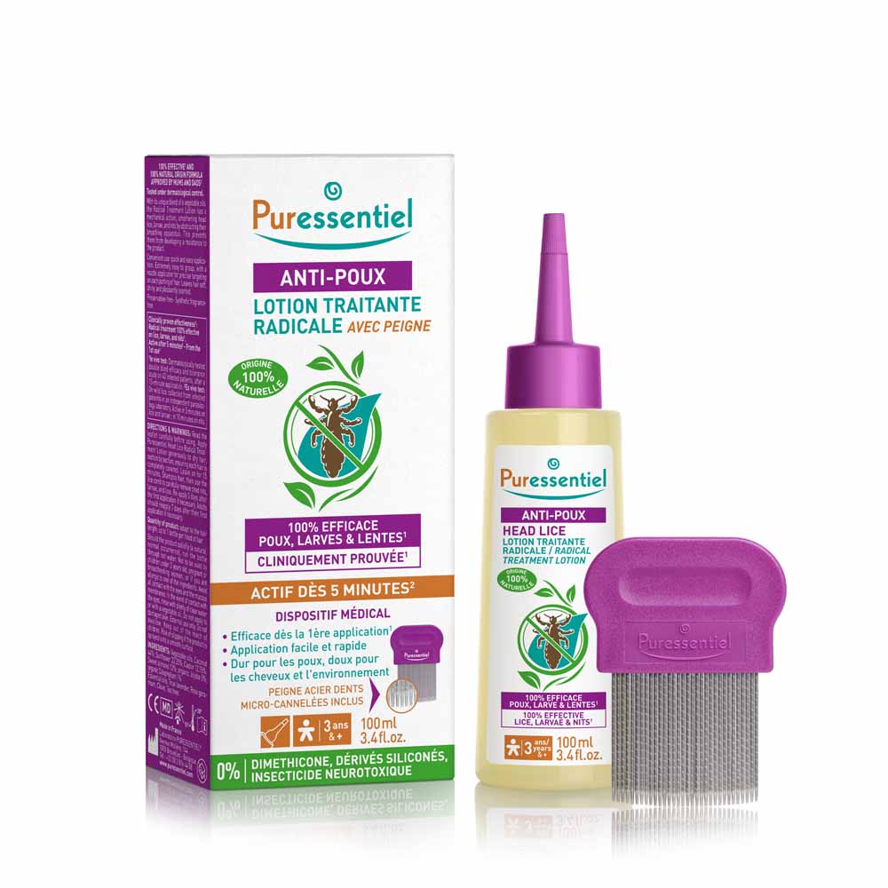 Puressentiel Antipiojos Tratamiento Completo Loción Antipiojos + Peine 100ml