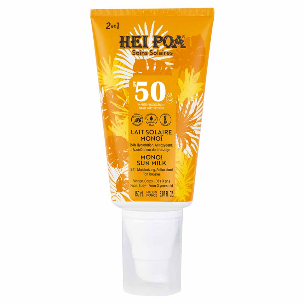 Hei Poa Solares Loción solar SPF50 150 ml