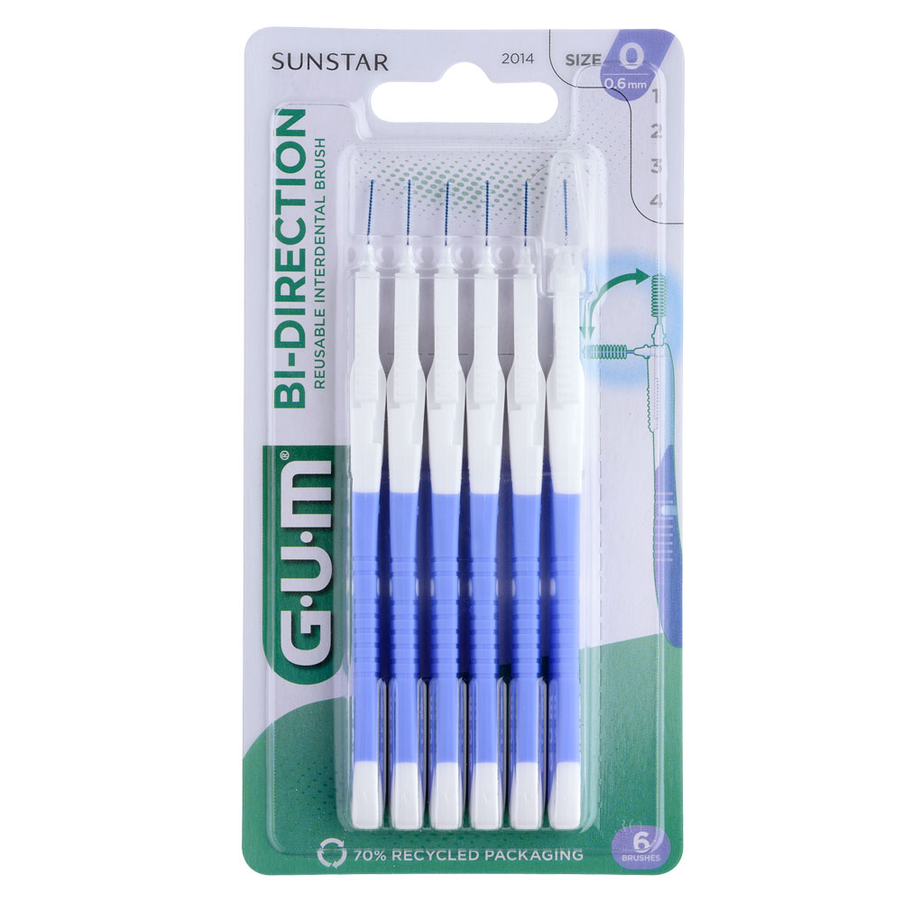 Gum Cepillos interdentales bidireccionales 0,6 mm x6