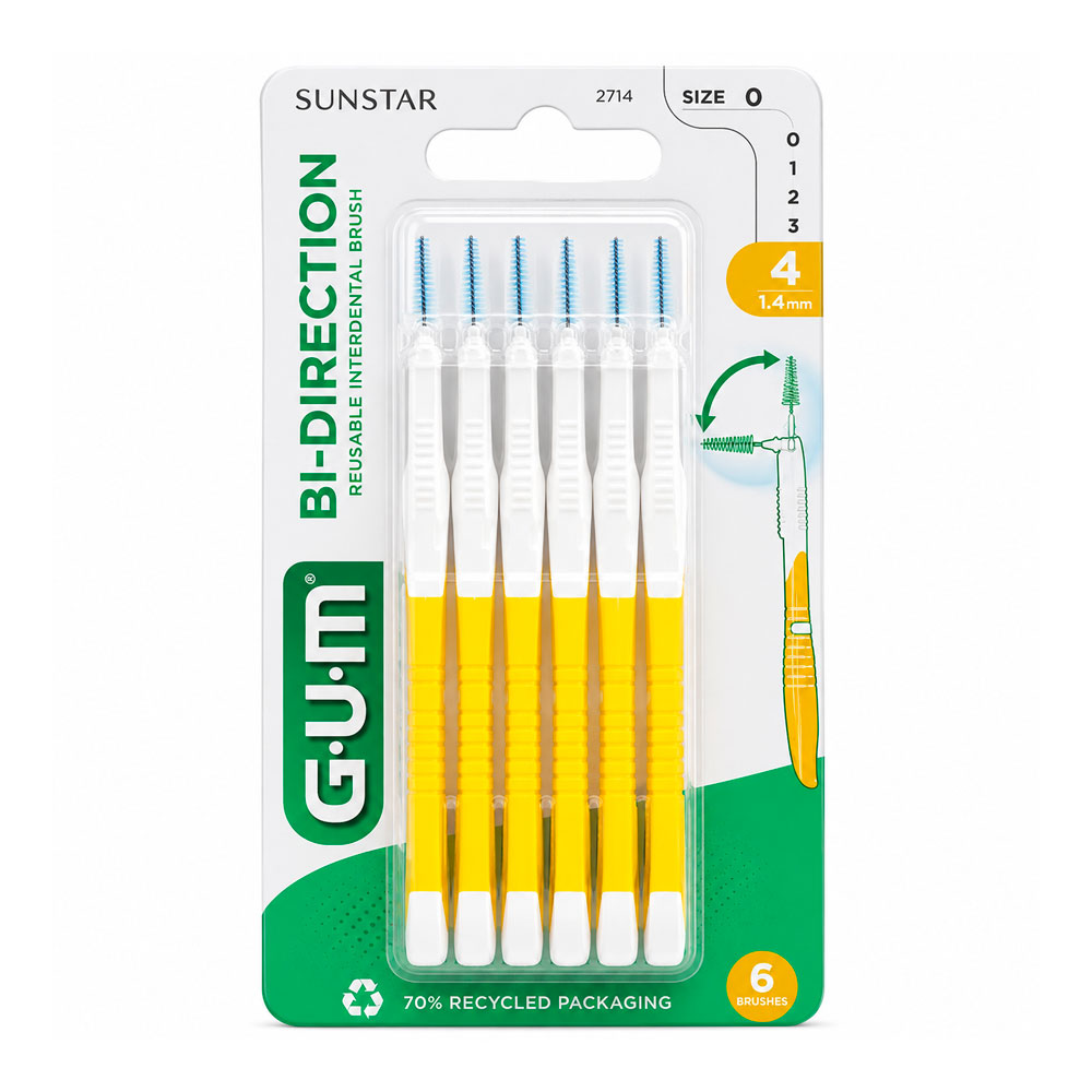 Gum Cepillos interdentales Bi-Direction 1,4 mm x 6