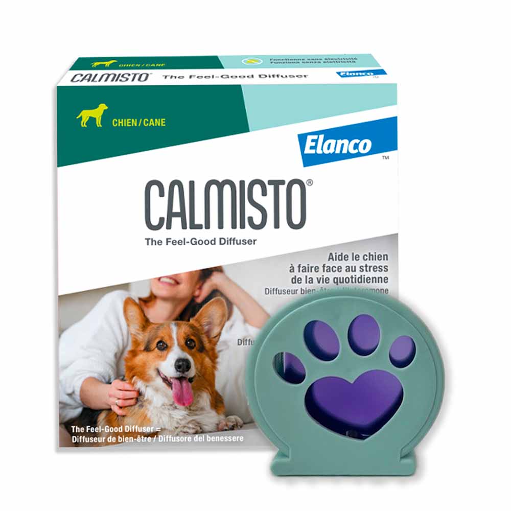 Calmisto Perro difusor antiestrés con 1 recarga de 6 ml