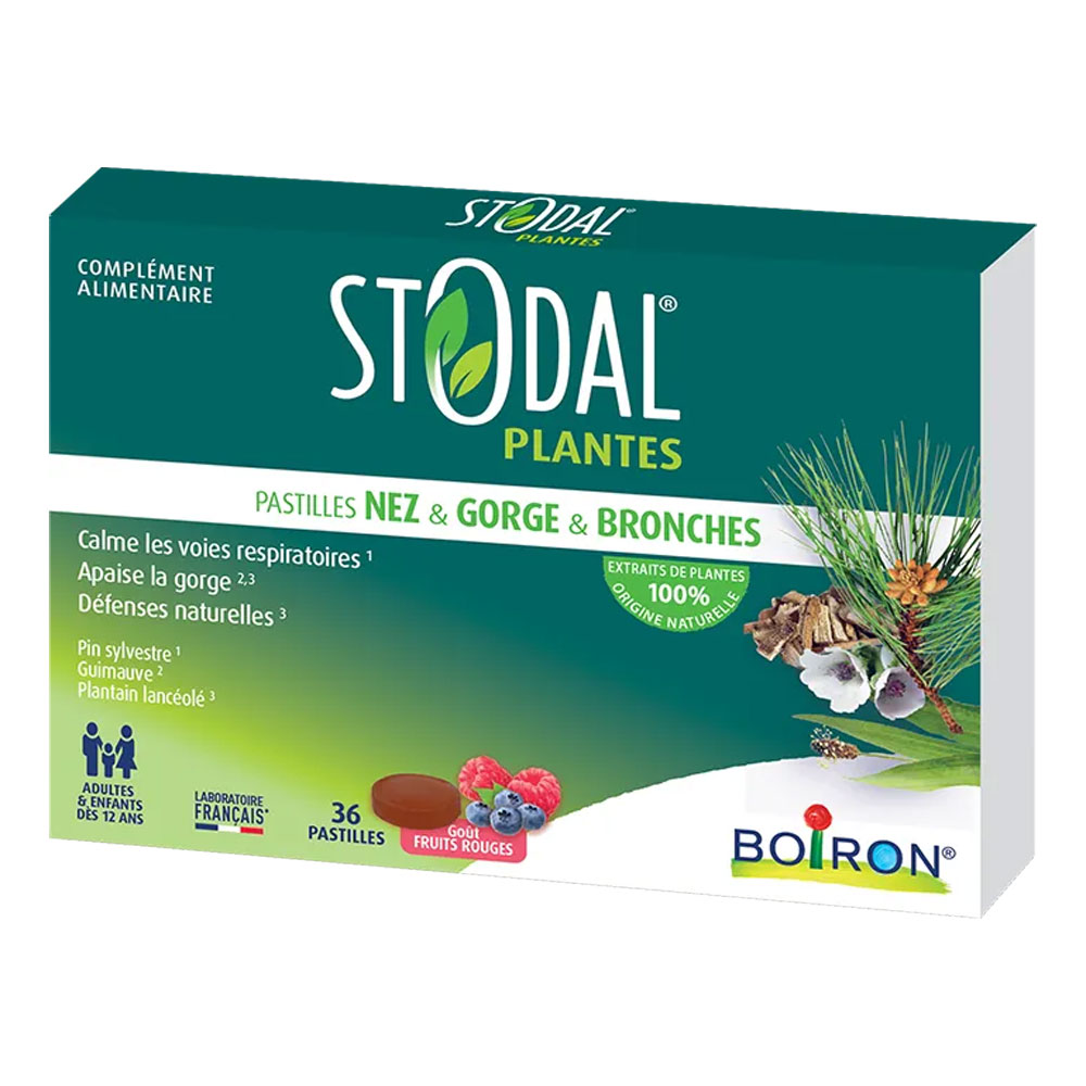 Boiron Stodal pastillas sabor frutos rojos 36 pastillas