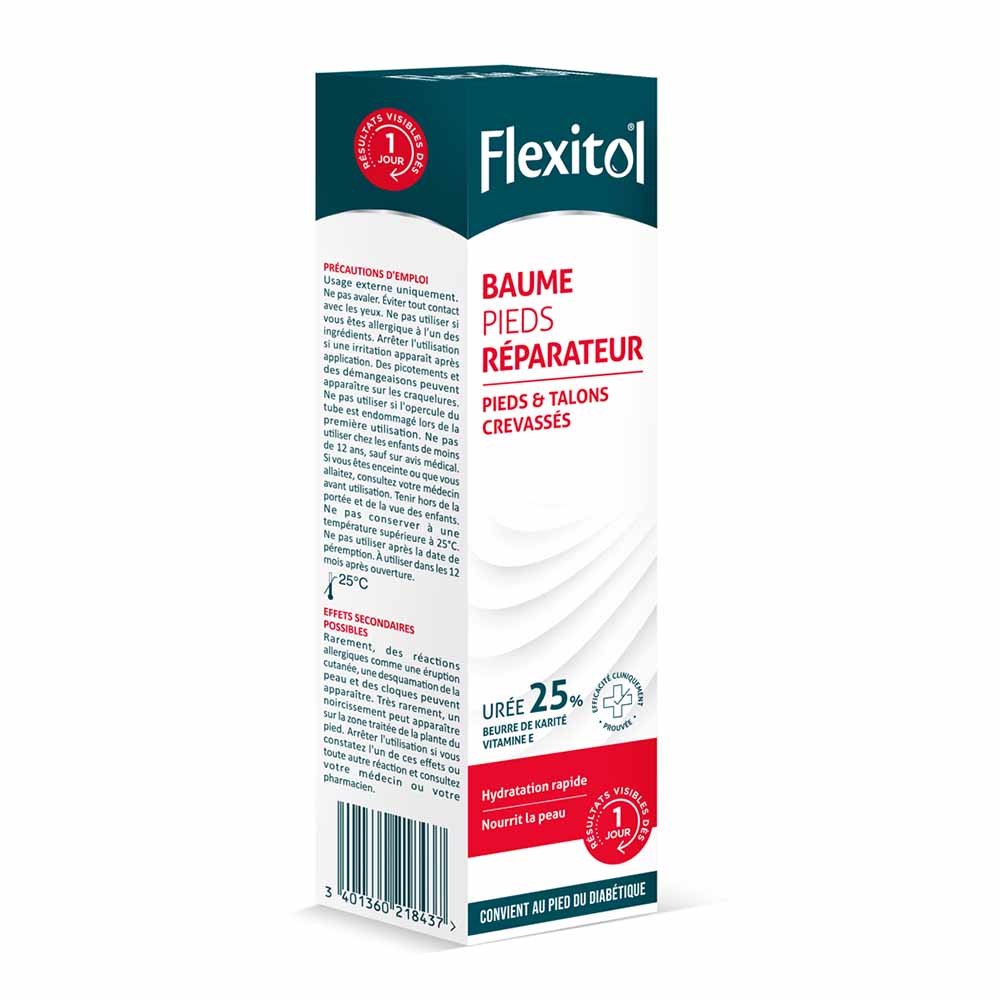 Flexitol Bálsamo reparador de pies 25% Urea Pies y talones agrietados 112g