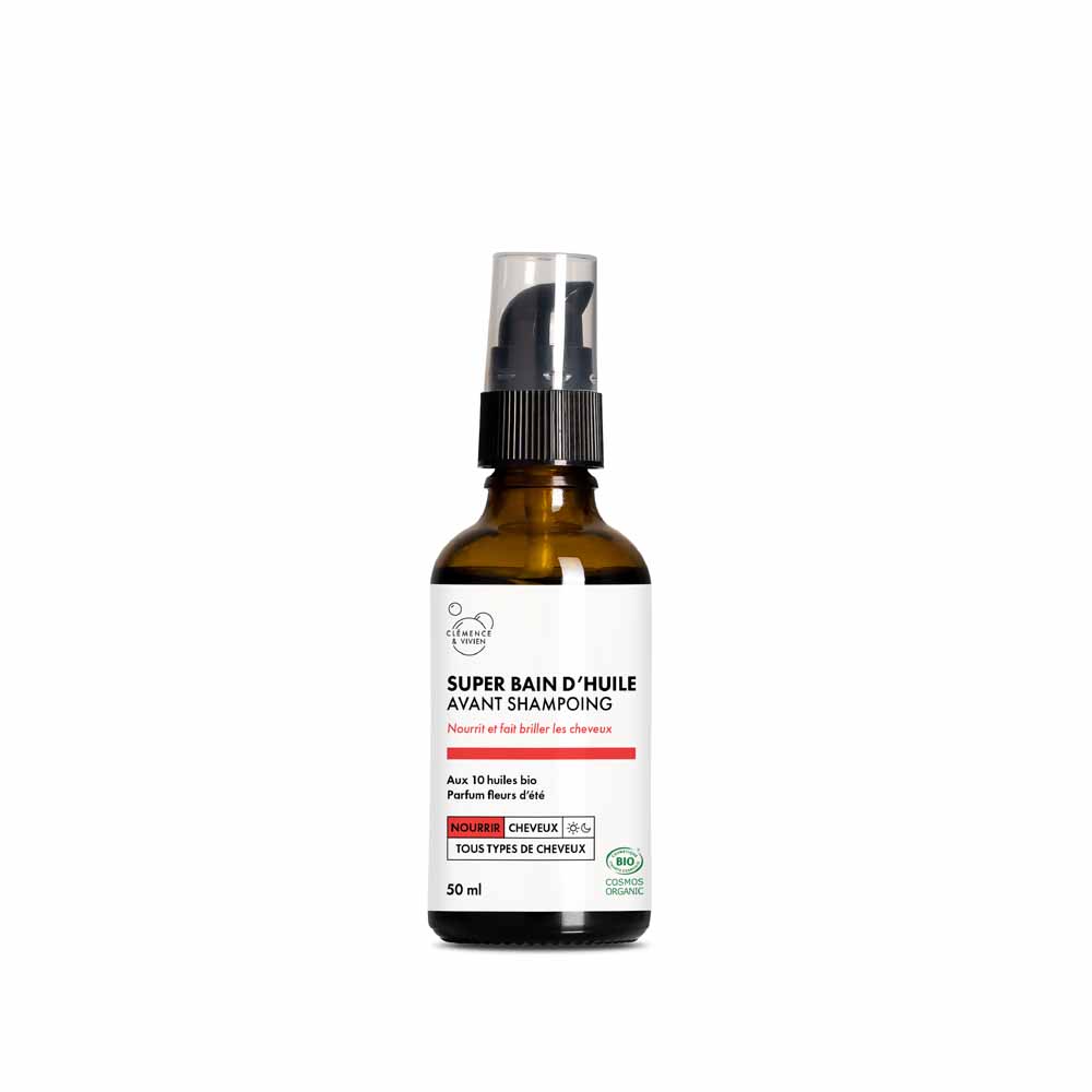 Clemence&Vivien Super baño de aceite pre champú fragancia de flores de verano 50 ml
